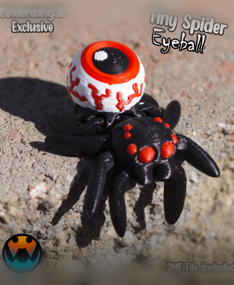 Tiny Spider - Eyeball 3d model