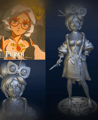 Purah Zelda Tears of the Kingdom 3d model