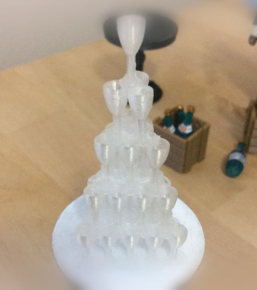 Champagne Pyramid (1:18 scale) 3d model