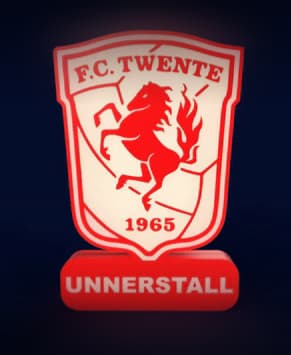 Twente FC Sign – LED Strip Compatible 3d model
