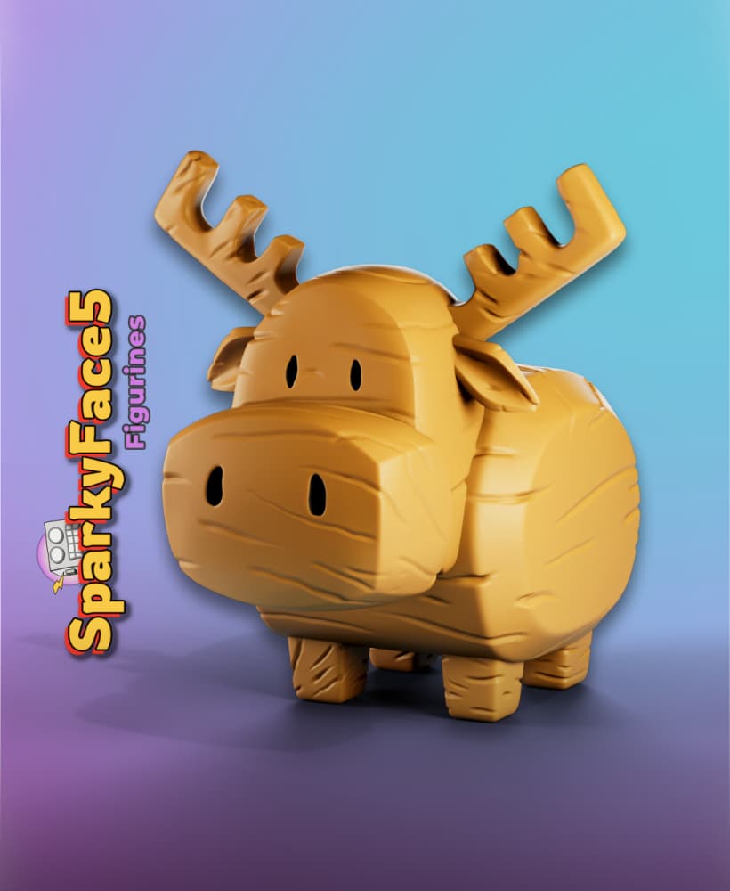 Little Carved Moose - Mitchels Vs Machines 3d model