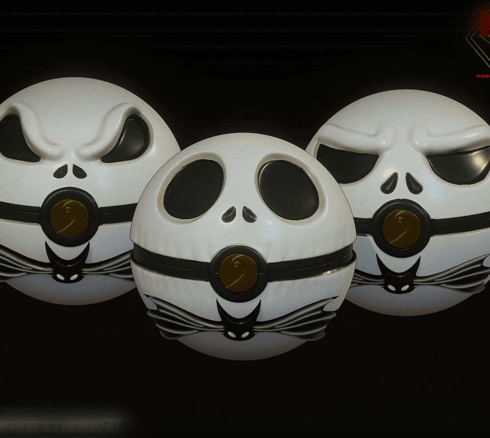 Jack Skellington Balls 3d model