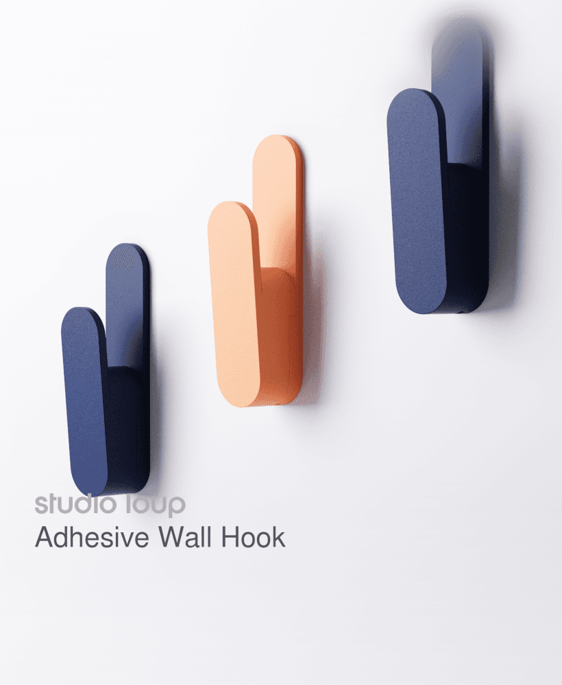 Adhesive Wall Hook 3d model