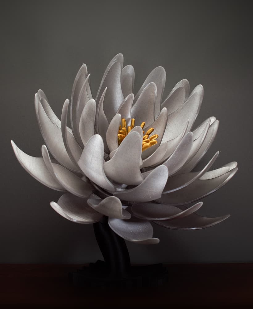 Large Lotus Lamp 3d model