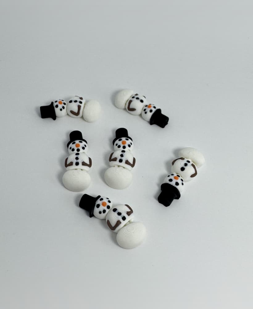 Articulated Snowman (No Support, 3MF included) 3d model
