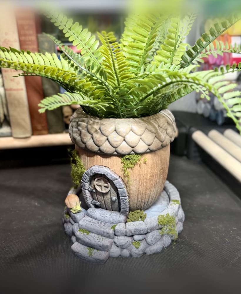 Acorn home planter 3d model