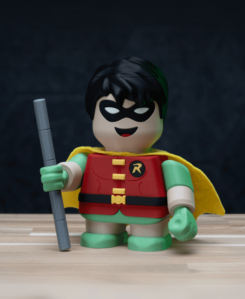 Robin - The Boy Chunk - FREE Batman Kit | No Supports, No AMS, No Glue 3d model