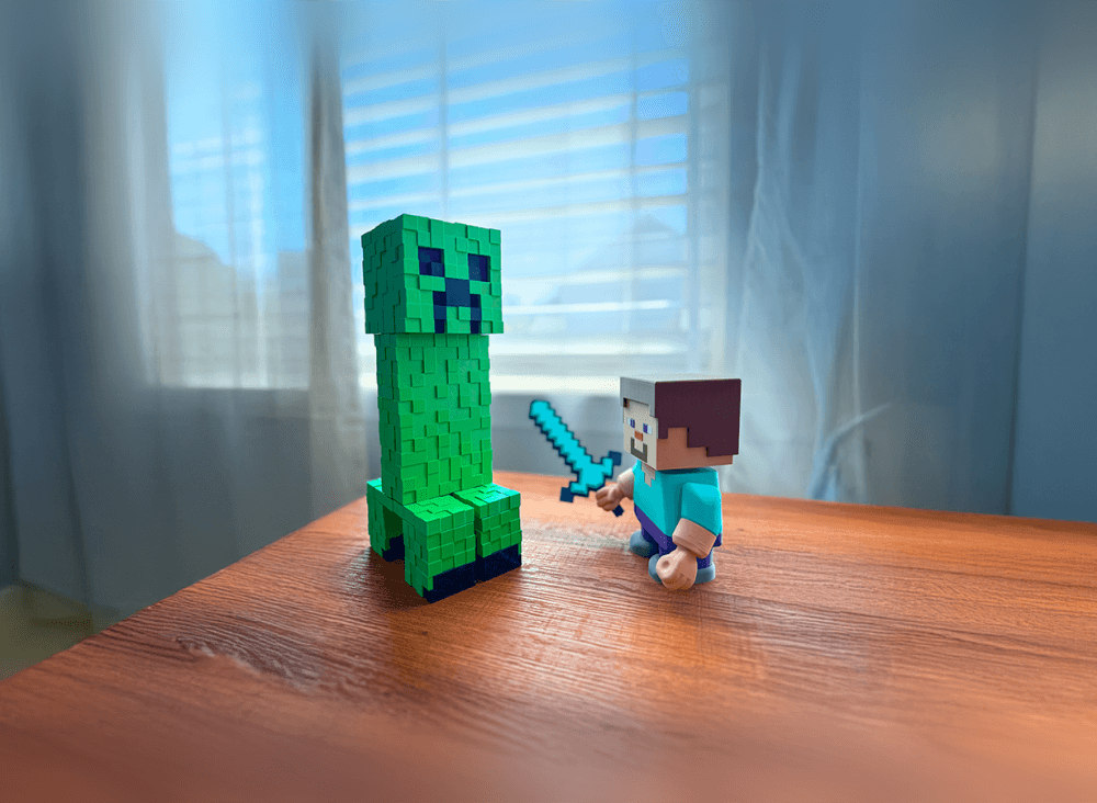 Minecraft Creeper Prop Kit (No Support, With or Without AMS, No Glue) 3d model