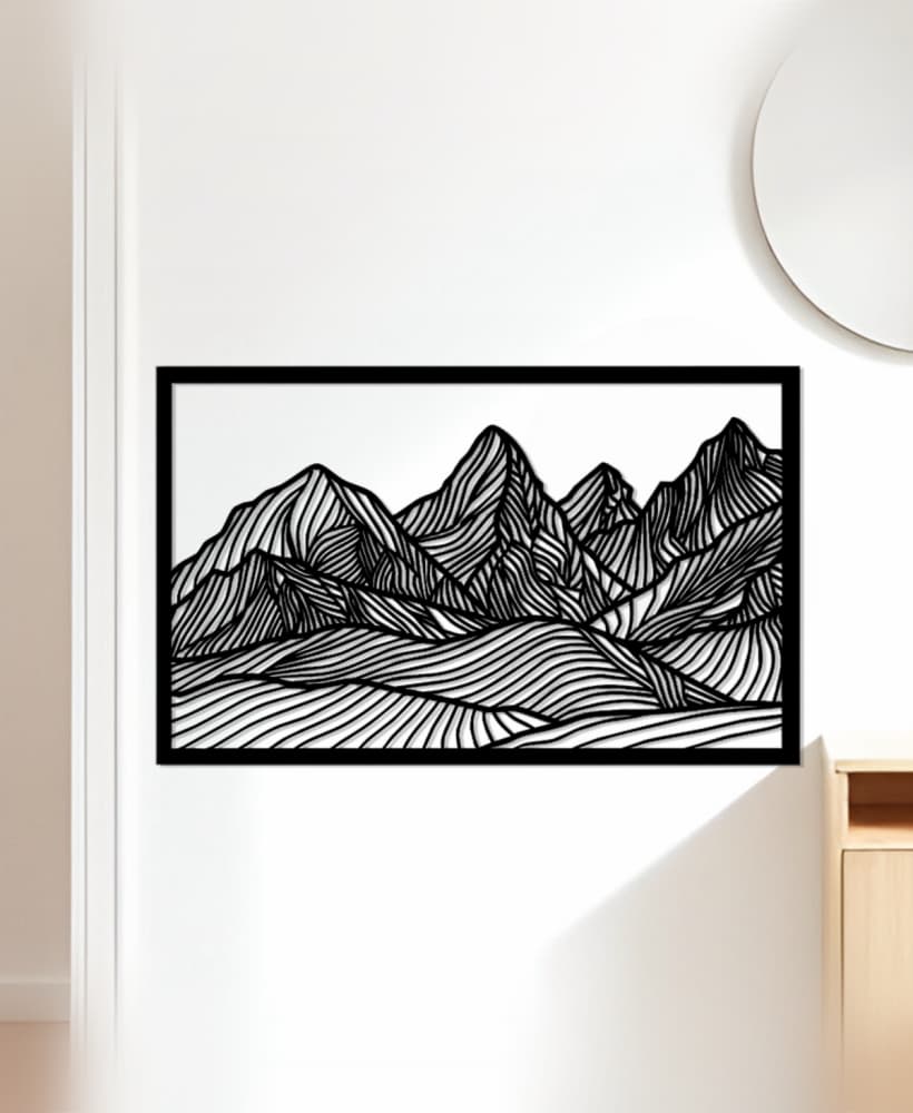 Mountain Wall Art, Wall Decor, Home Decor 3d model