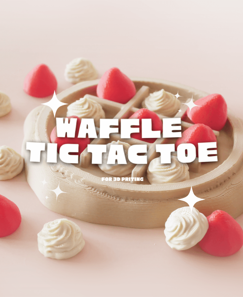 Waffle Tic Tac Toe 3d model