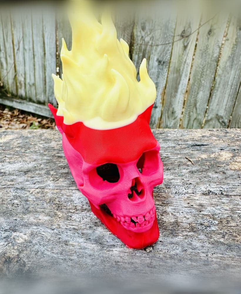 LFC Flaming Skull 3d model