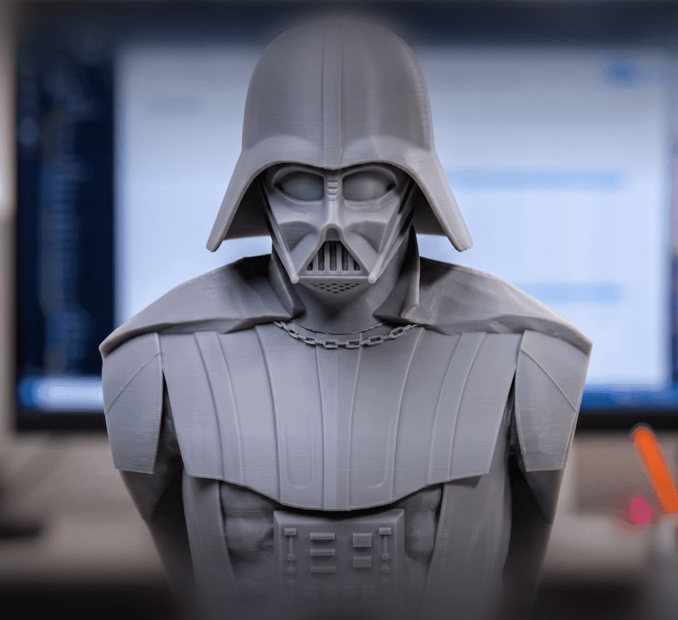 Darth Vader Bust Statue Figurine 3d model