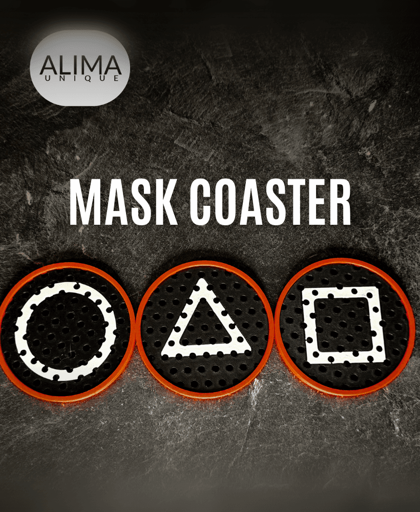 Mask Coaster 3d model