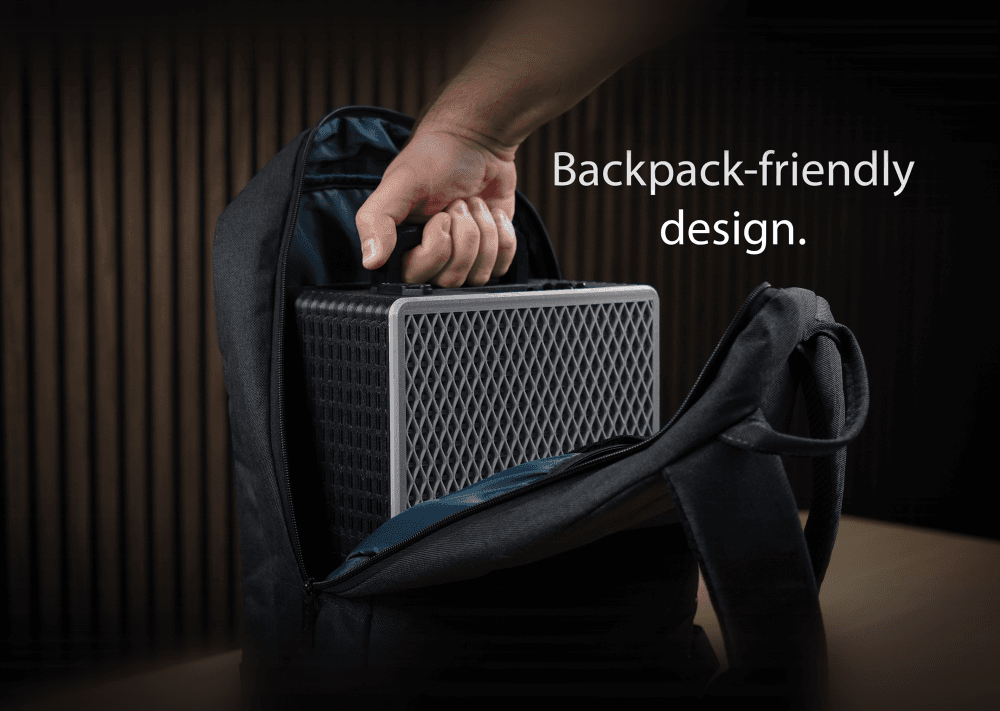Backpack-friendly PC case v2.0 3d model