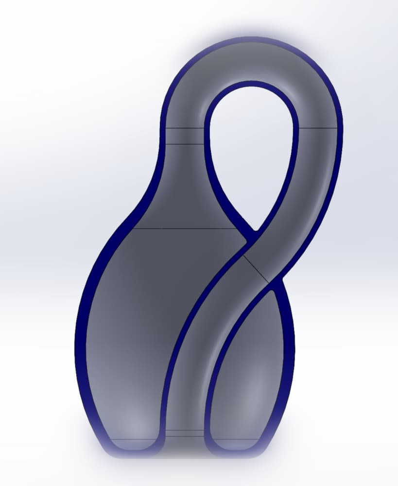 Basic Klein Bottle Printable Model 3d model