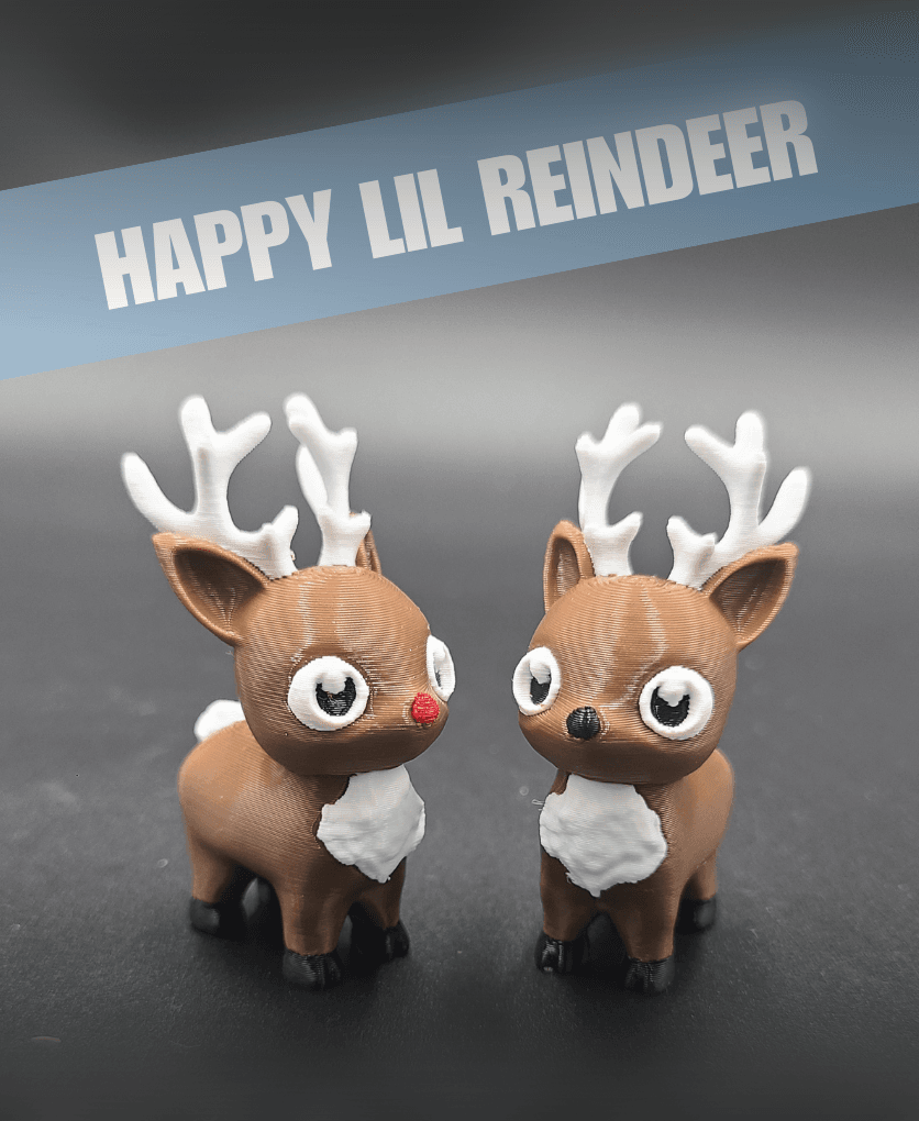 Happy Lil Reindeer 3d model