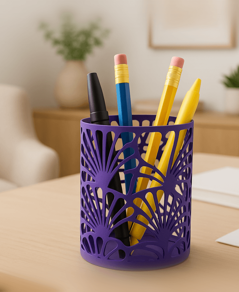 a cylindrical pen holder 3d model