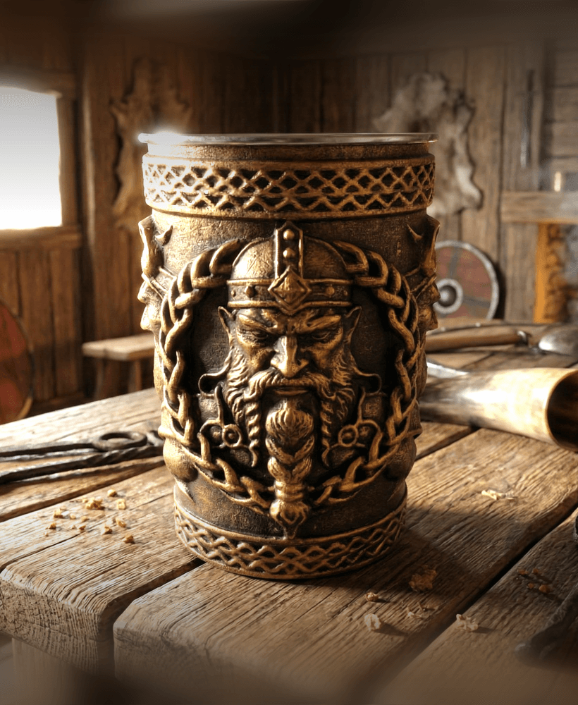 Viking Warrior Tumbler 3d model