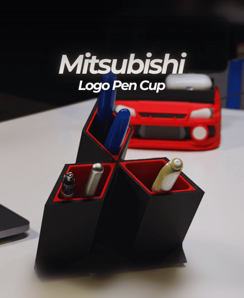 Mitsubishi Simple Pen Cup 3d model