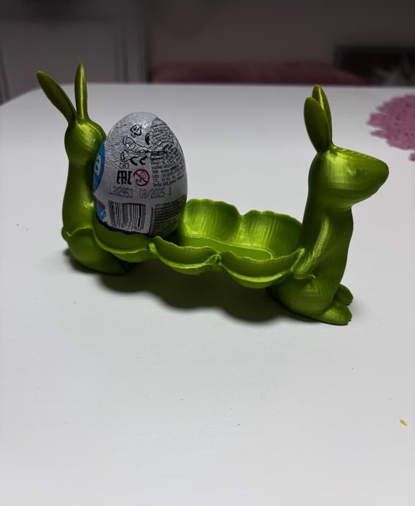 Easter bunny egg holder 3d model