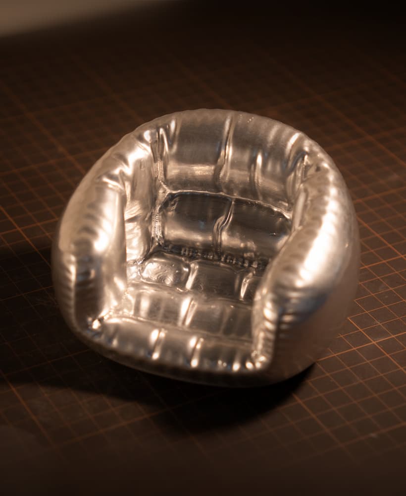 Round Puffy Couch 3d model