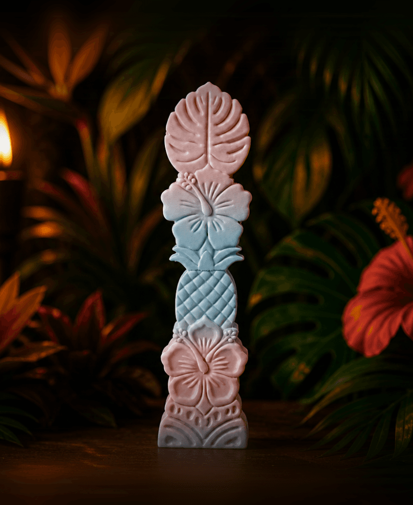 Pastel Tropical Totem - Minimalist Summer Decor 3d model
