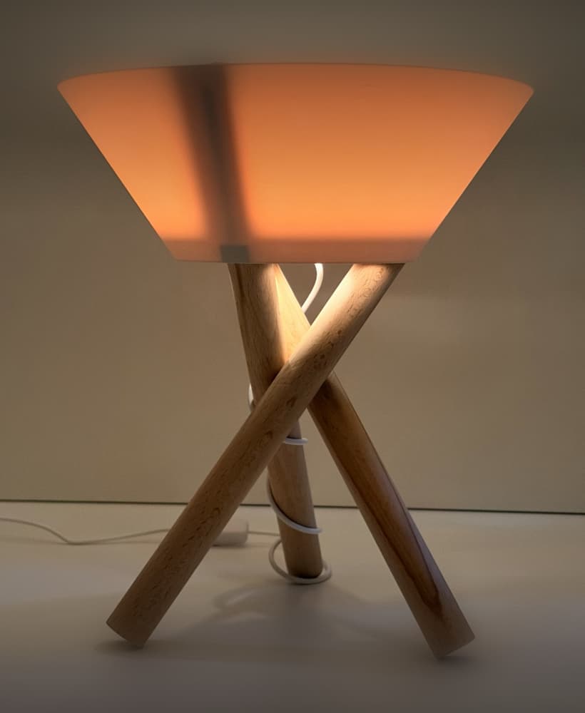 PIVOT Lamp - Wood Dowel Table Lamp 3d model