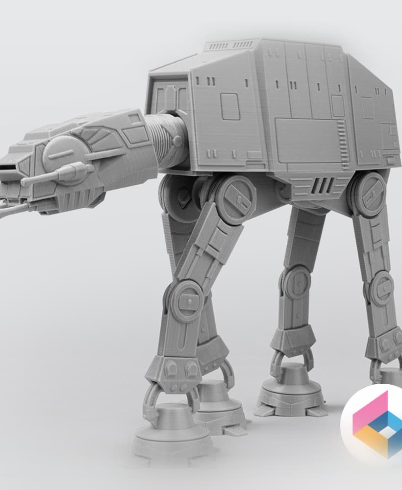 Print-in-place Articulated STARWARS AT-AT Ver2.0 3d model