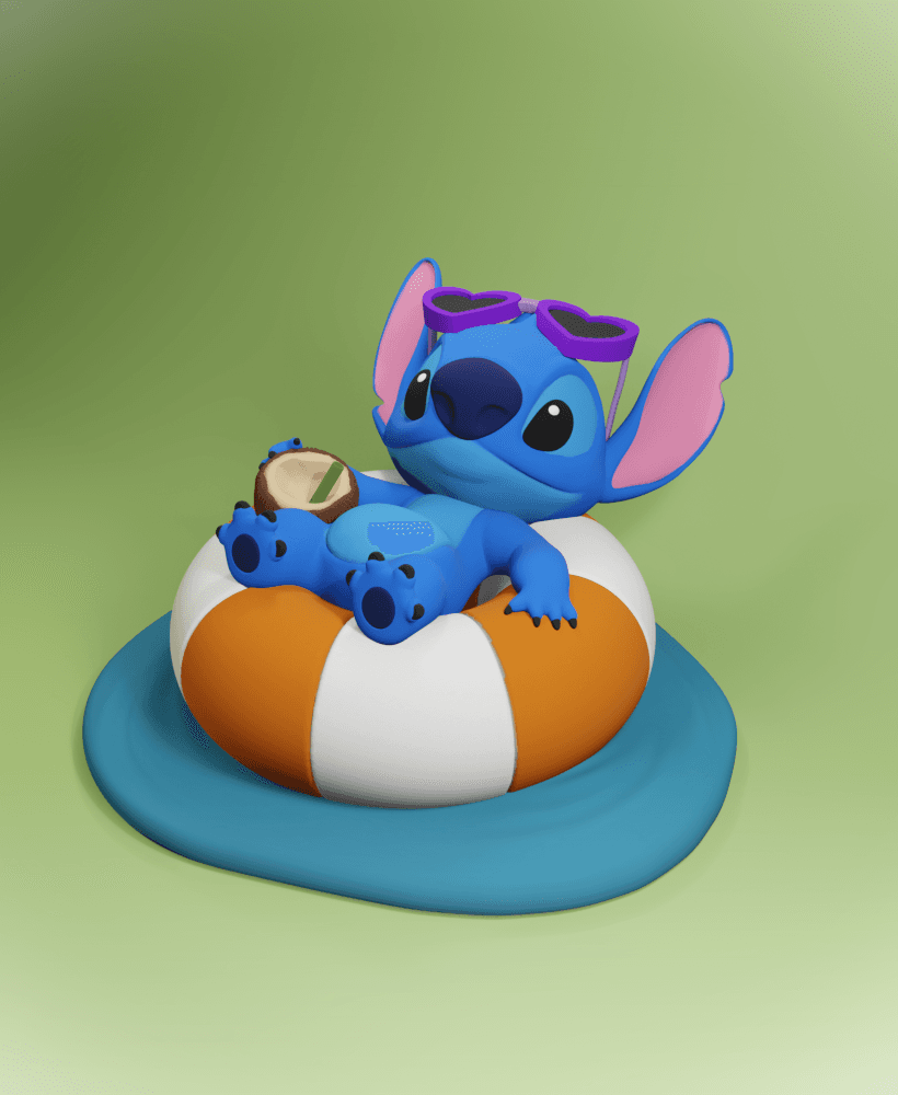 Summertime Stitch -Tube Day 3d model