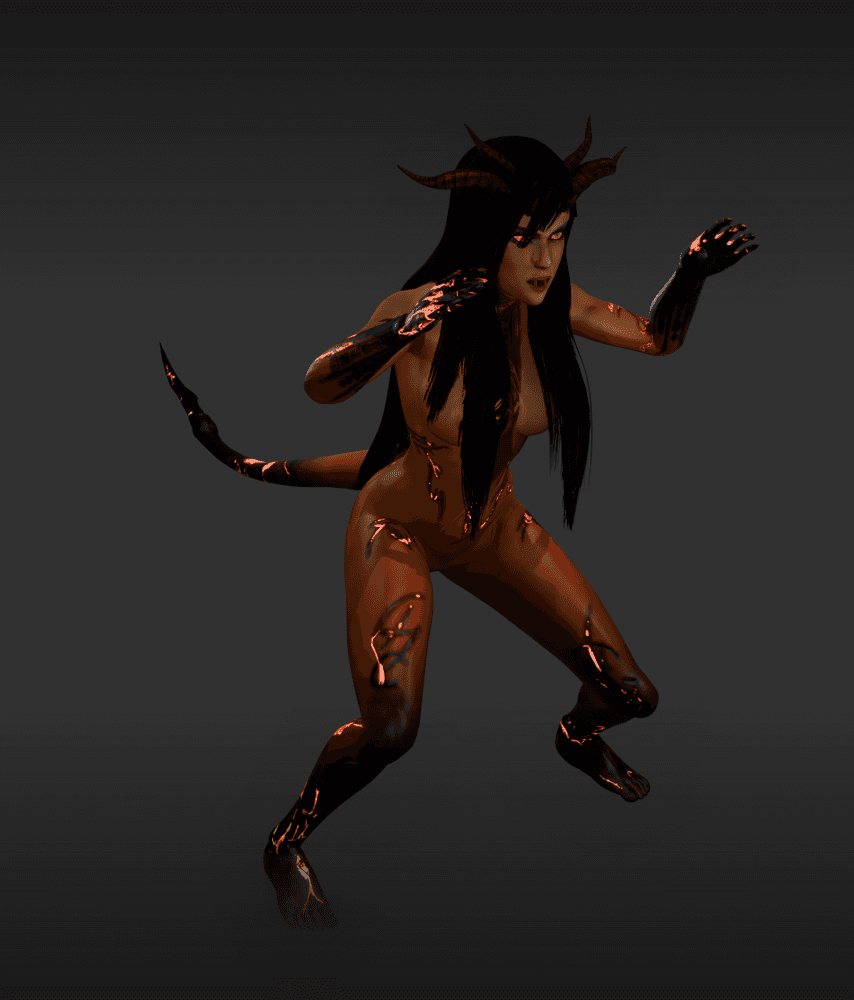 Xana Demon Woman 3d model