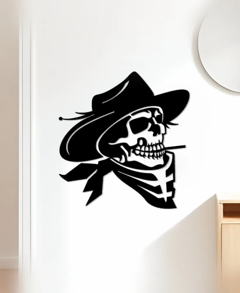 Death Cowboy Wall Art, Wall Decor, Home Decor 3d model