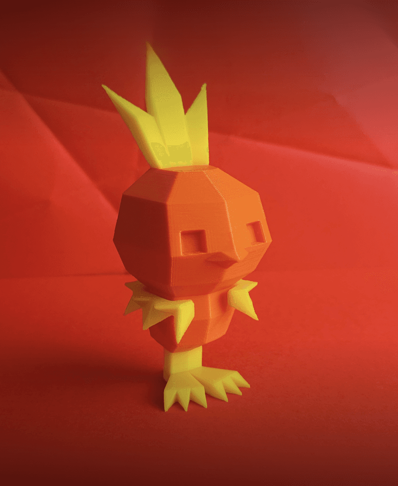 Torchic Low Poly Pokemon 3d model