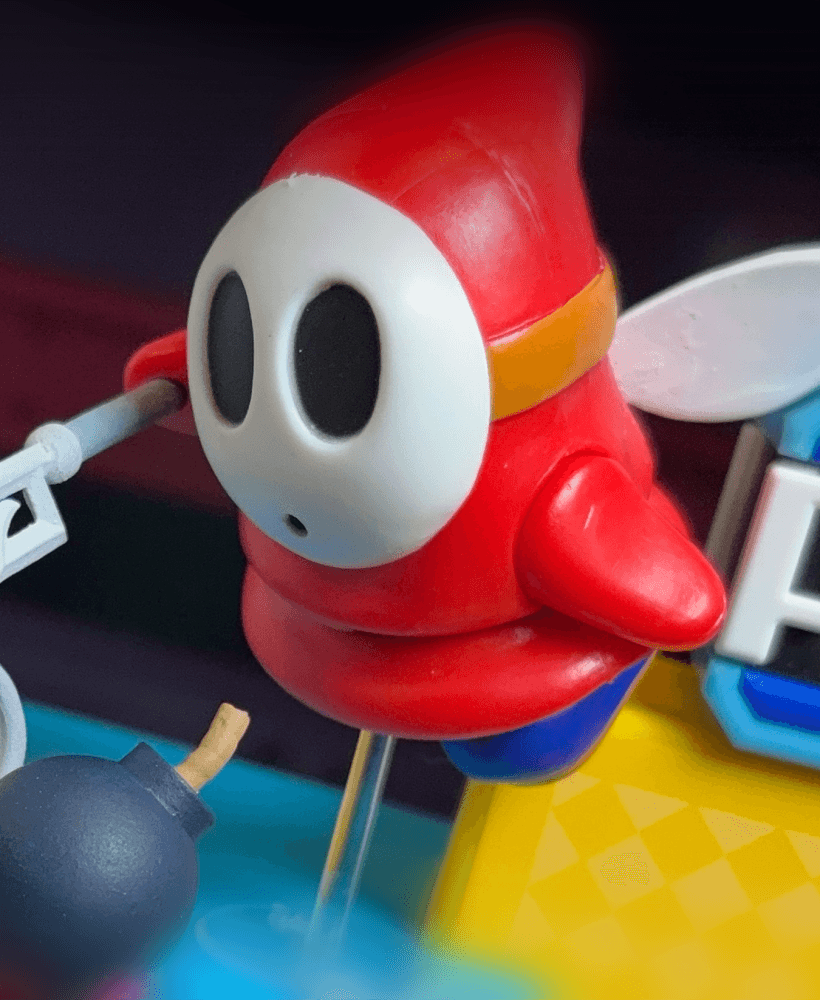 Beezo from SMB2 - Custom bits for WON 2.5 scale 3d model