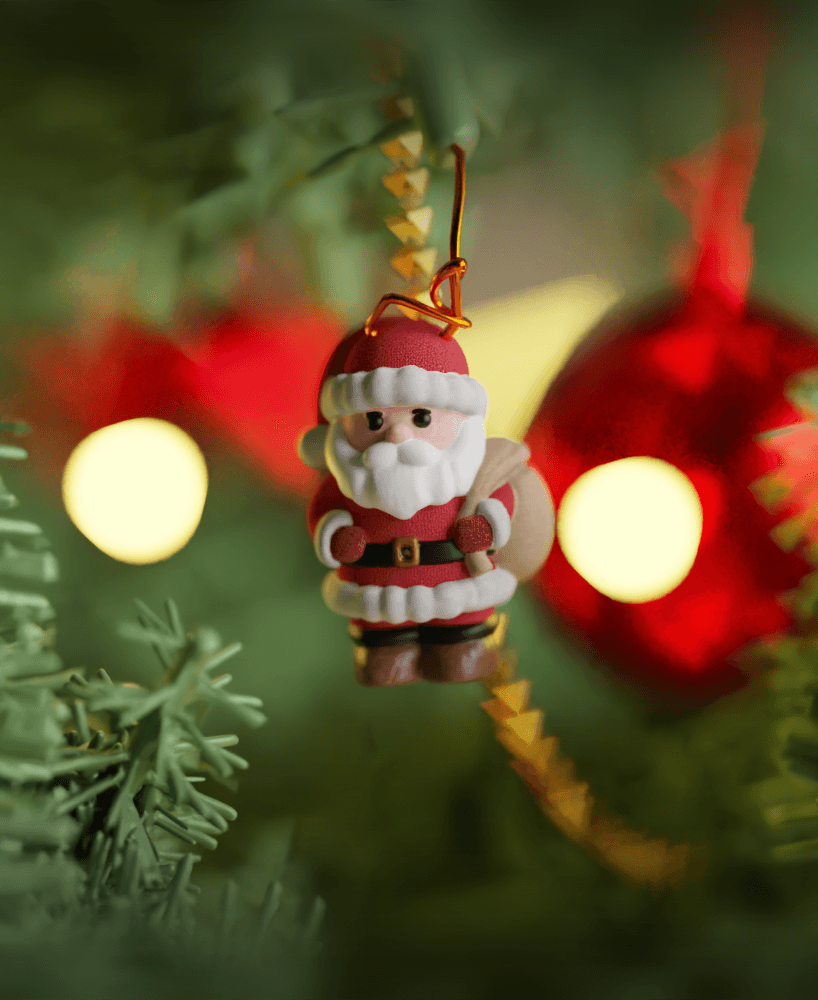 Santa Claus Christmas Ornament 3d model