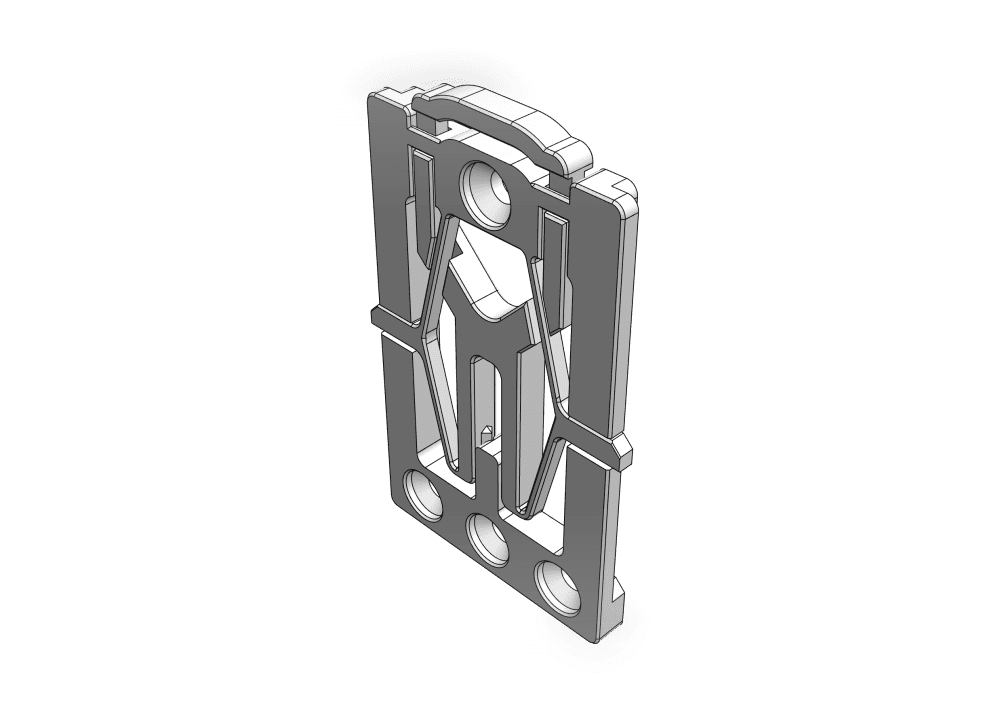 FP0 - Screw-on FlexPlate (WallPlateMate Accessory Compatible) 3d model