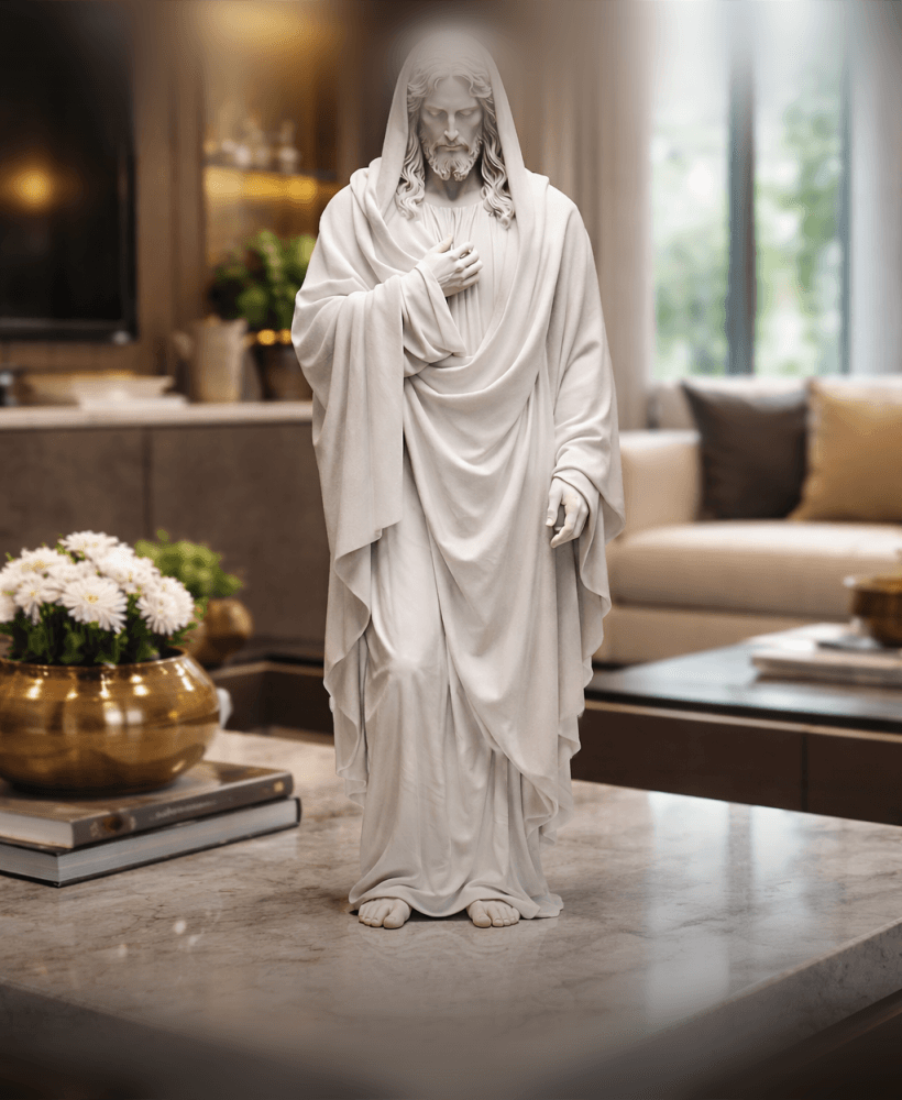 Standing Jesus Christ Statue STL – Sacred Christian Sculpture for 3D Printing 3d model