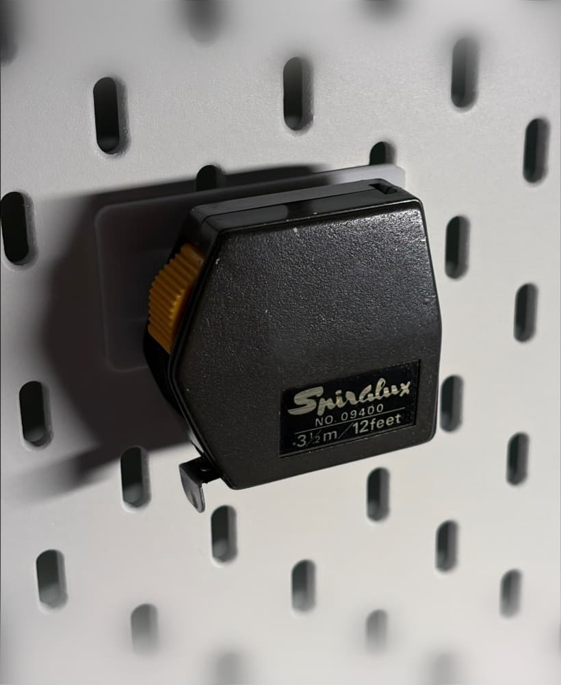 Ikea Skadis Peg Board - Tape measure holder 3d model