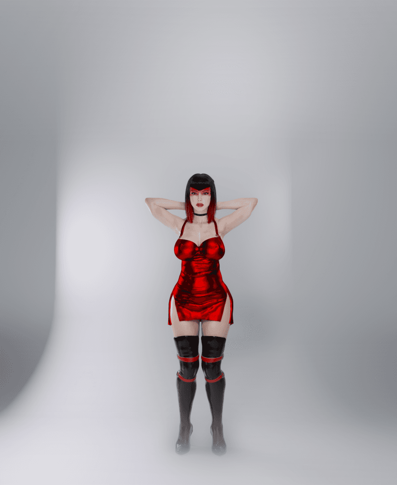 Seductive Curvy Countess V2 3d model