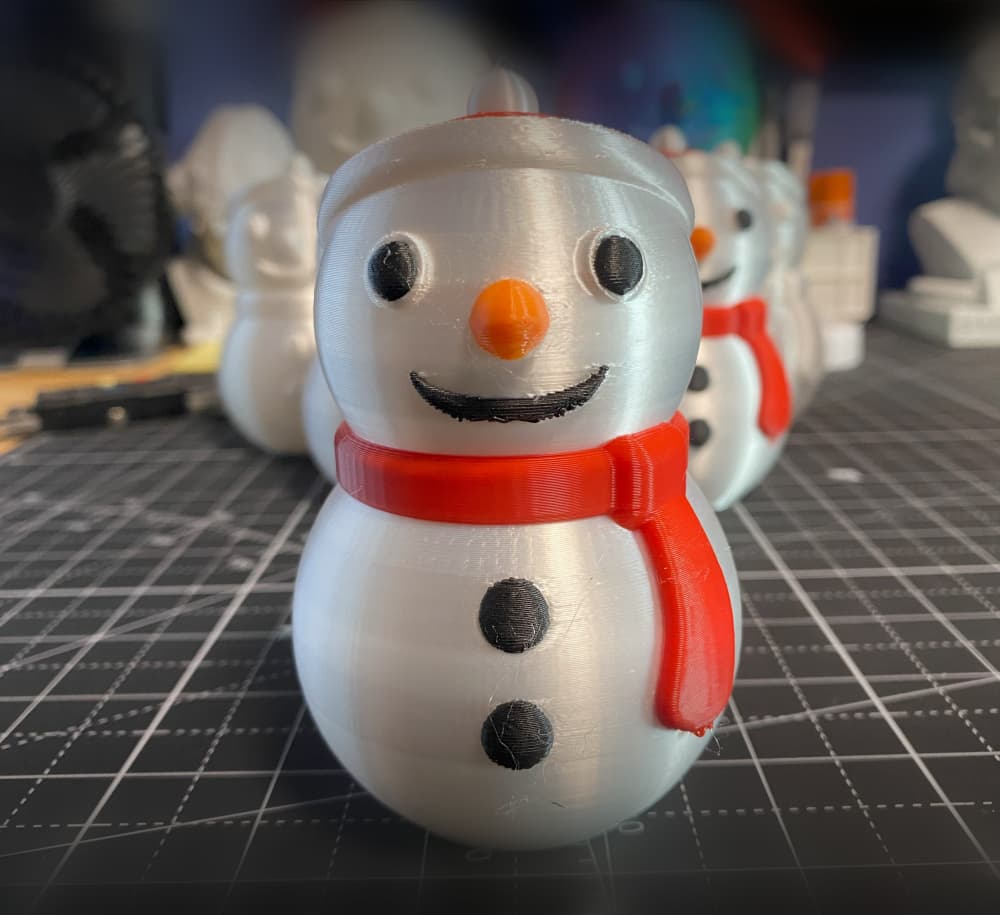 Snowman Lights 3d model