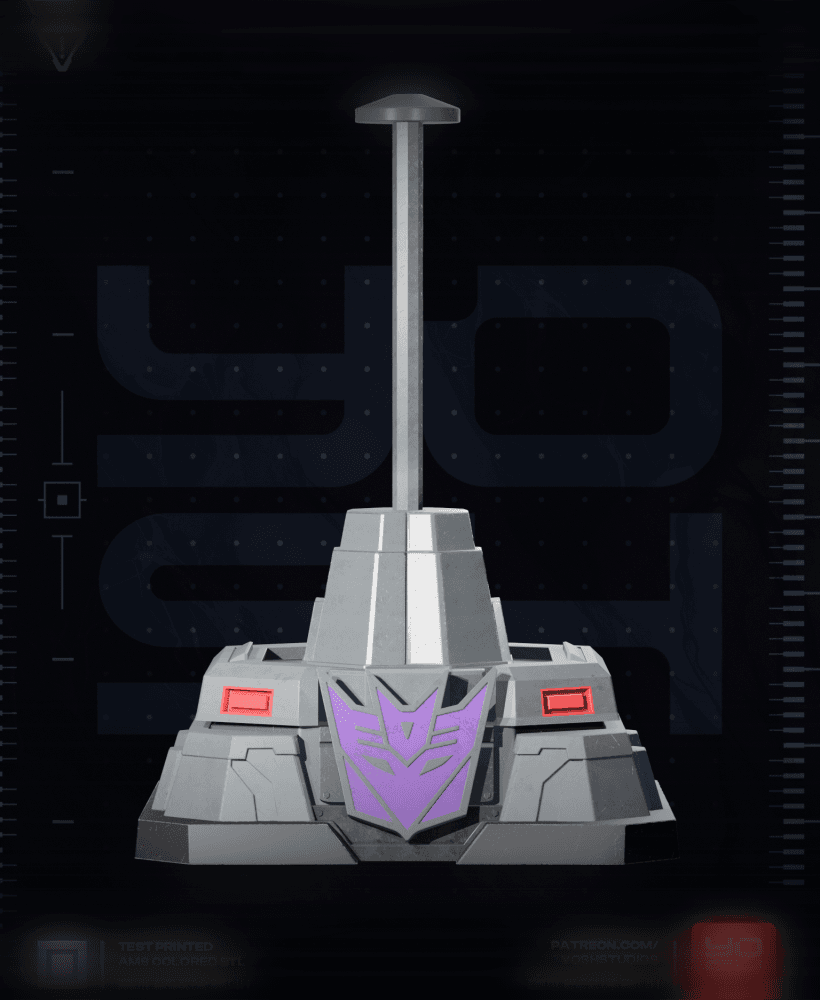 Megatron Helmet Stand COLOR.3mf 3d model