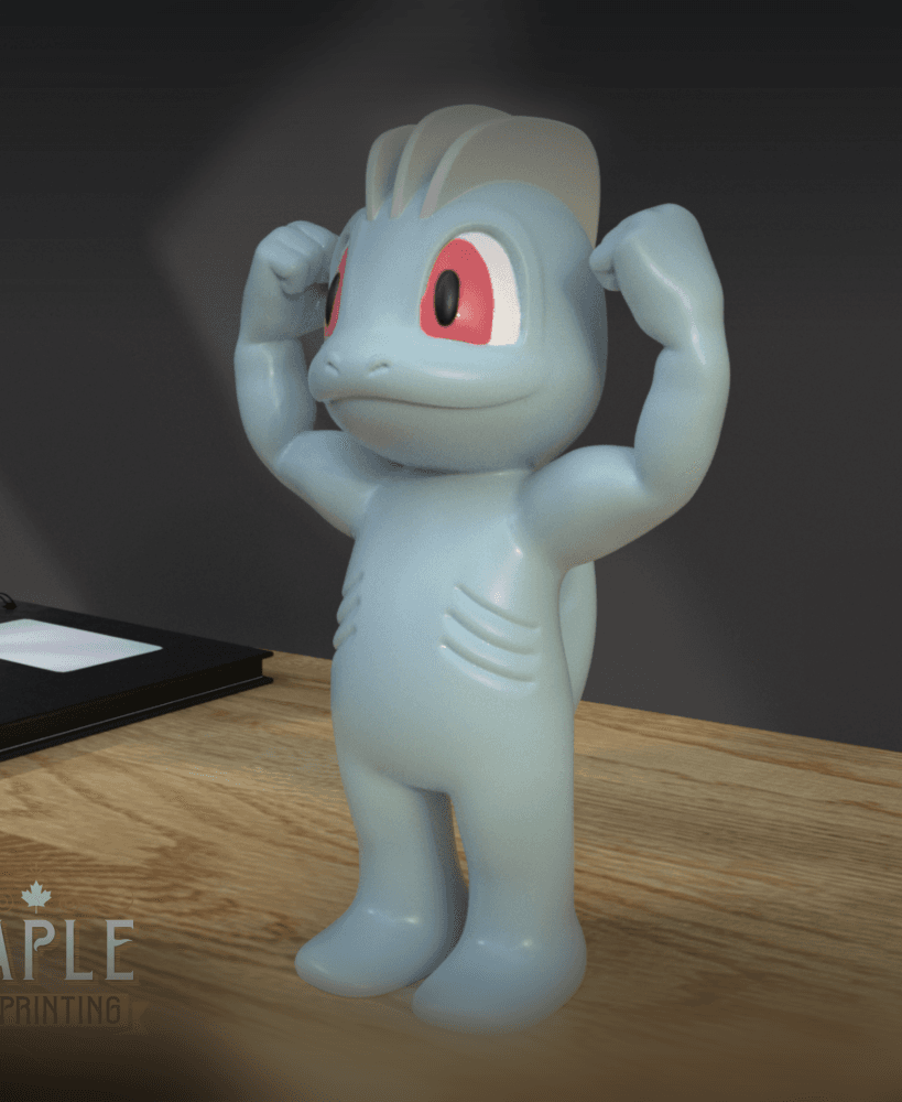 066. Machop - Basic & Ornamental 3d model