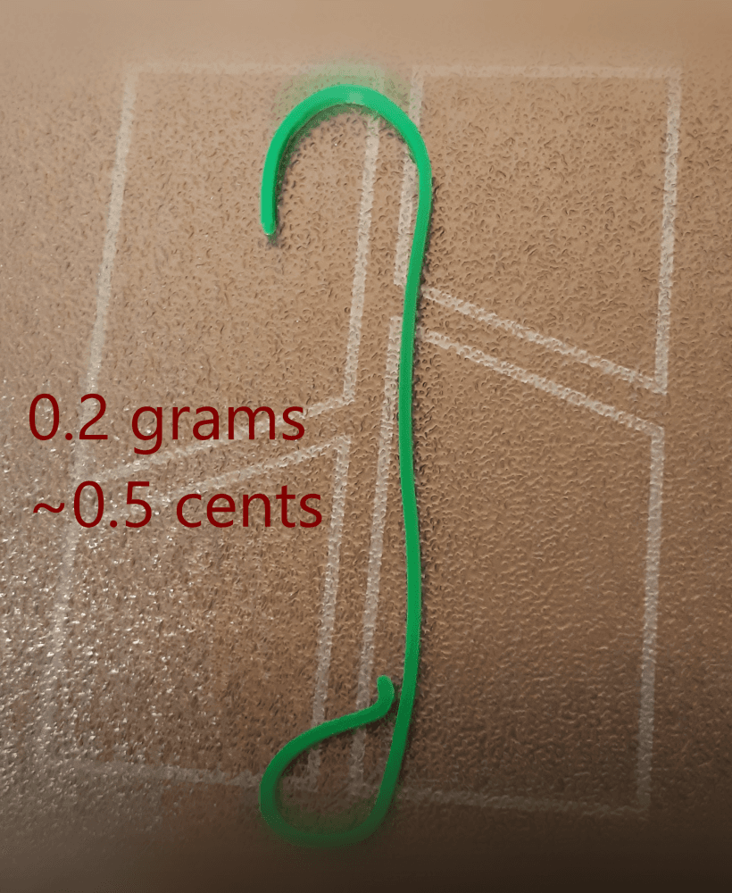 Ornament Hook - Support Free - Fits Most Ornaments 3d model