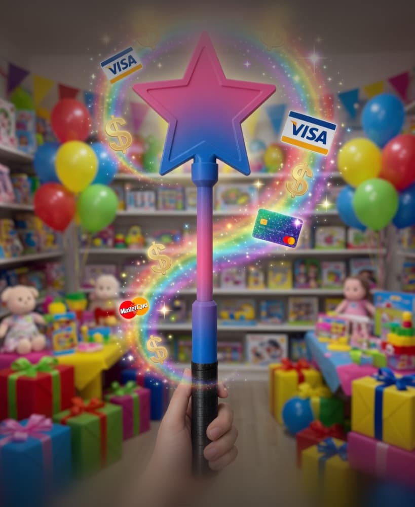 Ultimate Tap-to-Pay Star Wand – Premium 3D Printed Credit Card Holder (Thin & Thick Star Versions) 3d model