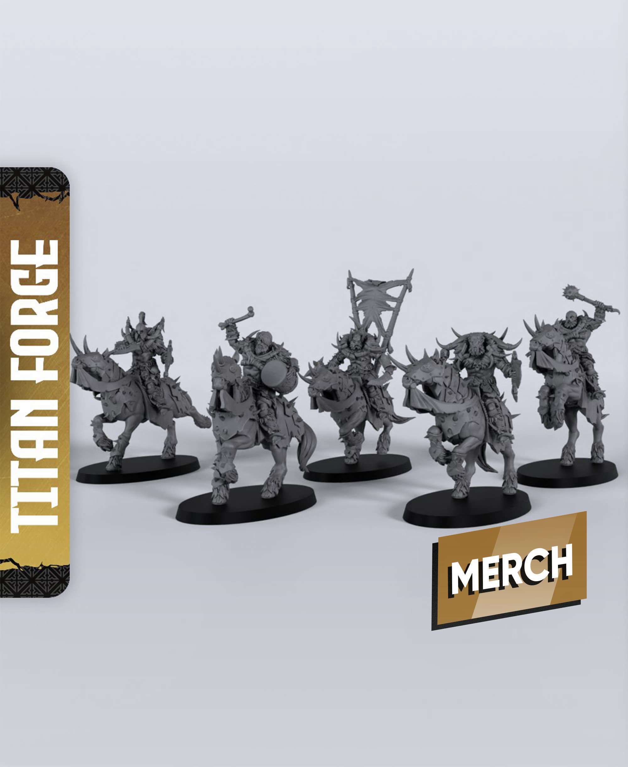 Marauders Cavalry - With Free Dragon - 5e DnD Inspired for RPG and Wargamers 3d model