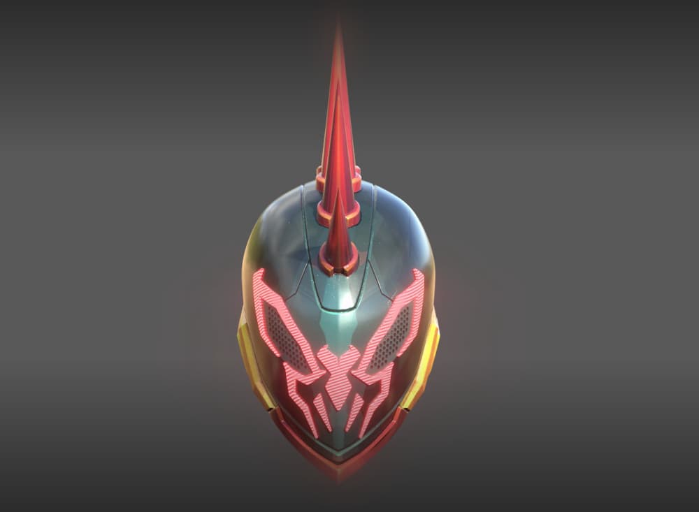 Marvel Rivals Spider Punk Helmet 3d model