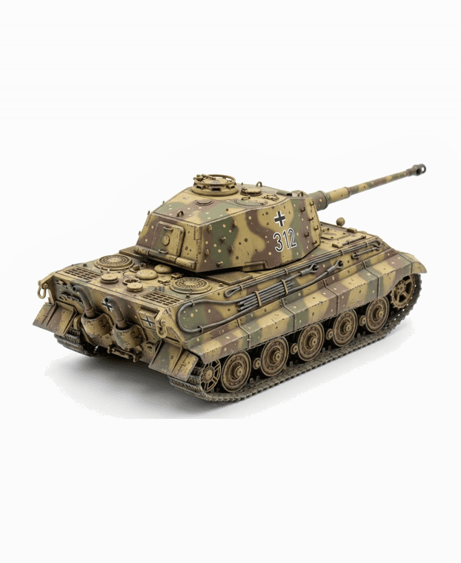 German tanks: Tiger II (Henschel) 3d model