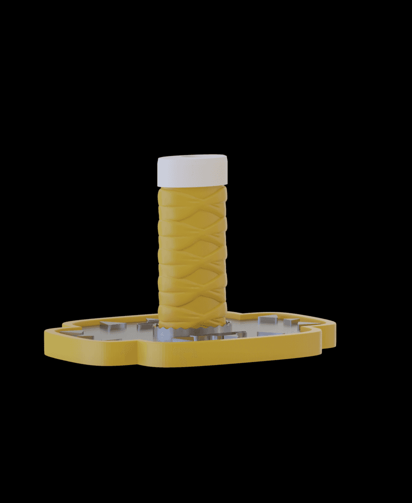Zenitsu Sword Soda Cup Topper 3d model