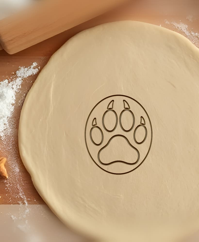 Paw Cookie Cutter, Biscuit Cutter 3d model