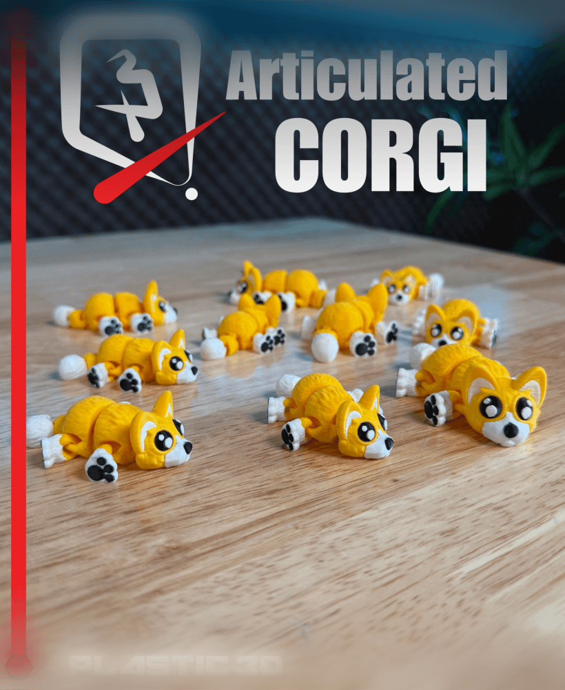 Articulated Corgi 3d model