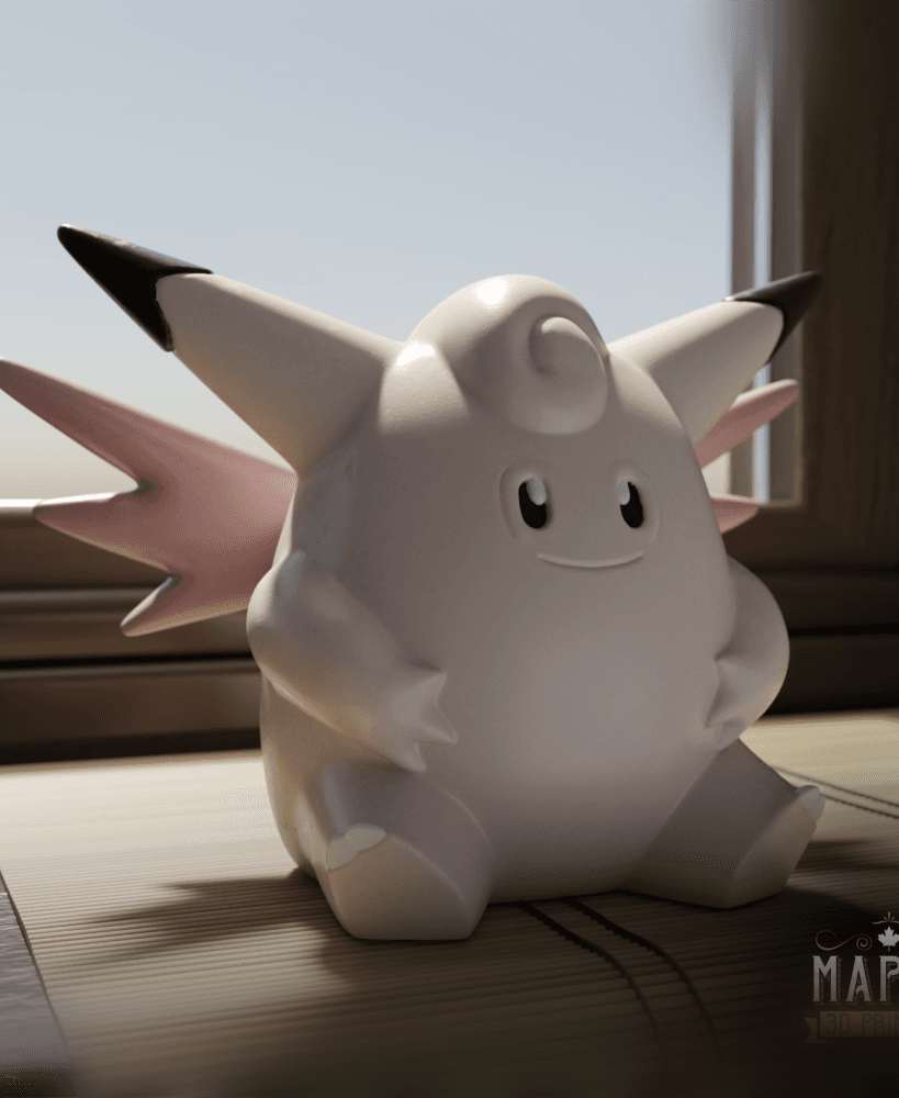 036. Clefable - Basic & Ornamental 3d model
